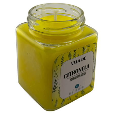 Espelma de Soja de Citronel·la en pot de vidre 7x8cm - Anti mosquits natural