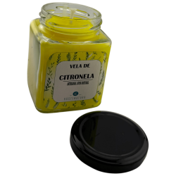 Citronella Soy Candle in glass jar 7x8cm - Natural anti mosquitoes