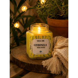 Citronella-Sojakerze im Glas (7x8cm) – Natürlicher Mückenschutz