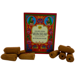 SREE VANI Golden India Backflow Moon Dream Incense Cones - Pack of 10 blackflow cones