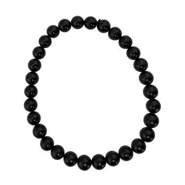 Bracciale in tormalina da 6 mm - Autentico - Protezione contro le energie negative
