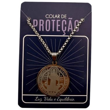 Collar Protecció Medalla Sant Benet 60cm