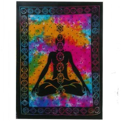 Arte de pared de algodón - Buda chakra  - 1