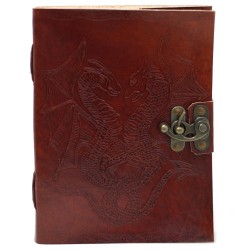 Carnet din piele Dragon (6x8")