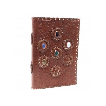 Caderno de couro Sackra Stone (6x9")