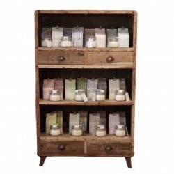 Espositore da scaffale - Legno riciclato -...