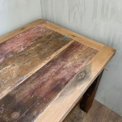 Stół do jadalni/eksponów z drewna tekowego z...