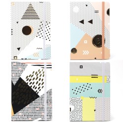 Fun Notebooks A5 - liniertes Papier - Goldene...