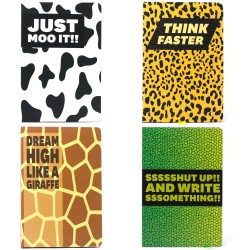 Fun Notebooks A5 - liniertes Papier - Tier...