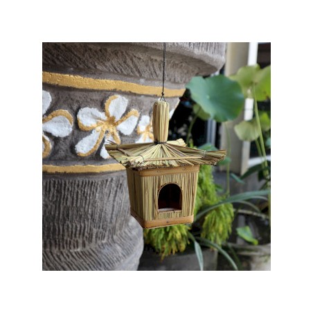 Caja Pequeña Cuadrada para Pájaros 18x13cm
