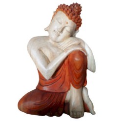 Statue de Bouddha sculptée à la main - 30cm...