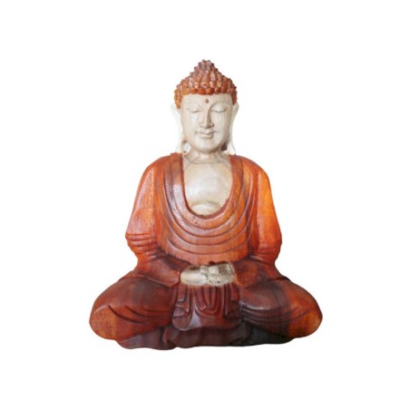 Statue de Bouddha sculptée à la main - 30cm haut la main