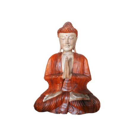 Statue de Bouddha sculptée à la main - 30cm Bienvenue