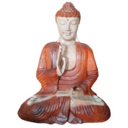 Statue de Bouddha sculptée à la main -...