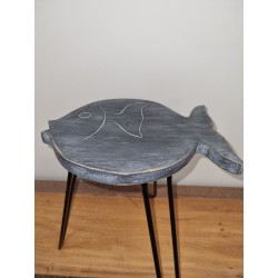 Mesa de Madera de Albasia - Grisáceo