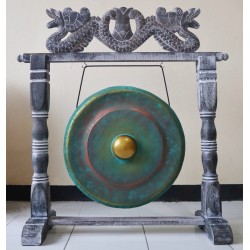 Gong de méditation moyen avec support - 35cm -...
