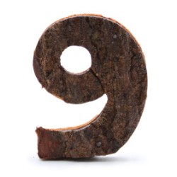 Numero di corteccia rustica - "9" (12) -...