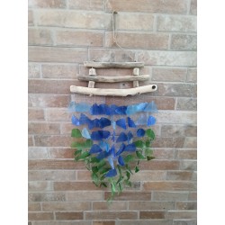 Carilló de vidre reciclat - Blau i verd
