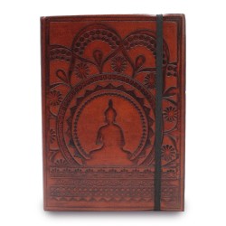 Petit carnet avec élastique - mandala tibétain