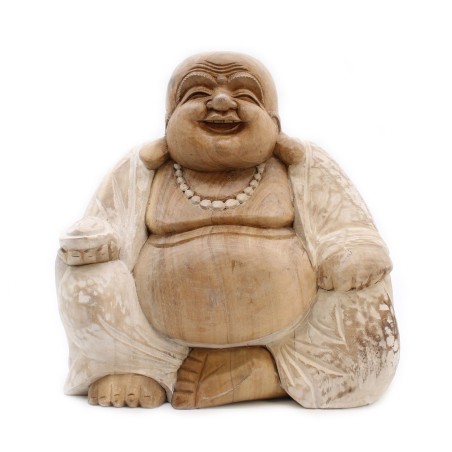 Buda Feliz - Branqueado 30cm