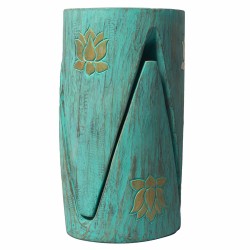 Set of 2 interlocking tables/stools - Turquoise...
