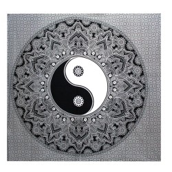 B&W dubbel katoenen dekbed + wandtapijt - Ying...