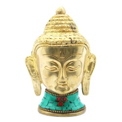 Figura di Buddha in ottone - Testa Gr- 11,5 cm