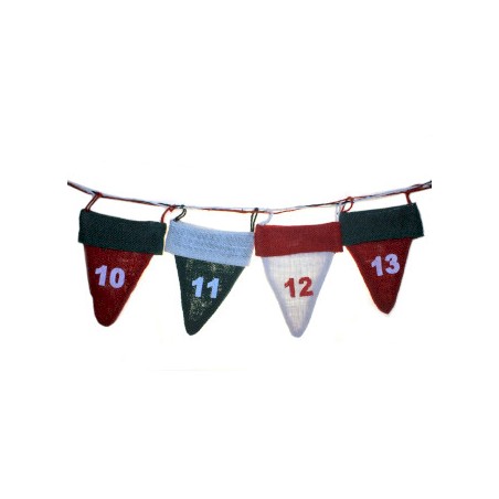 Cappelli da elfo del calendario dell'avvento