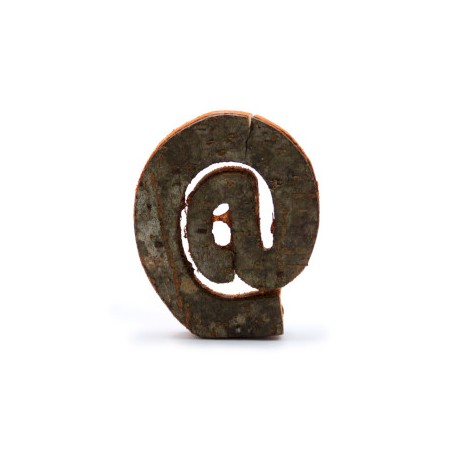 Paperback Bark Letter - "@" (12) - Small 7cm