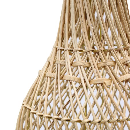 Lámpara de Mesa de Mimbre - Natural