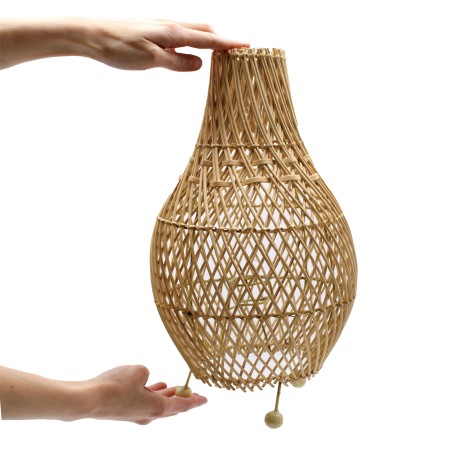 Lámpara de Mesa de Mimbre - Natural