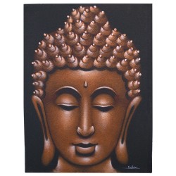 Pintura Buda - Acabamento Cobre e Areia - 80x60cm