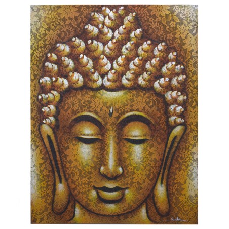 Cuadro de Buda - Detalle de Brocado en Oro - 80x60cm