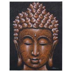 Quadre de Buda - Detall de Brocat en Coure -...