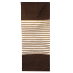 Tapete de Algodão Indiano - 70x170cm - Castanho...