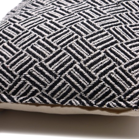 Housse de coussin classique - Bretelles noires - 40x40cm
