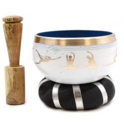 Tibetan Bowl Set - Yoga Movements - Weiß/Blau...