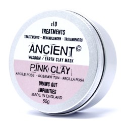 Mascarilla Arcilla Rosa 50g - Arcilla Blanca Caolín y Arcilla Roja Caolín - Pieles secas y deshidratadas