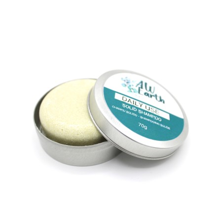Shampoing solide artisanal en canette - Usage quotidien - 70gr. - Vegan