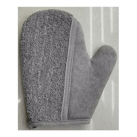 Bamboo & Linen Bath Glove - Charcoal