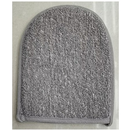 Bamboo & Linen Bath Mitten - Charcoal