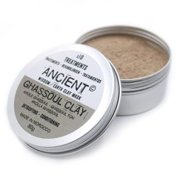 Mascarilla Arcilla Ghassoul Marrón Marroquí 80g...