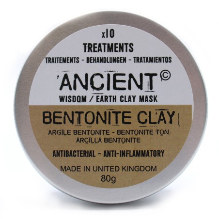 Mascarilla Arcilla Bentonita 80g - Acne, Heridas, Alergias de la Piel
