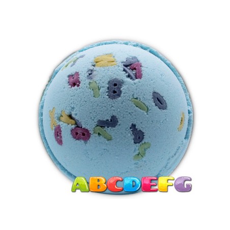 Bombe da bagno alfabetiche - Melograno e Cassis - 1 unità 180gr.