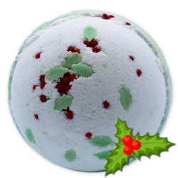 Weihnachtliche Badebombe - Stechpalme und...