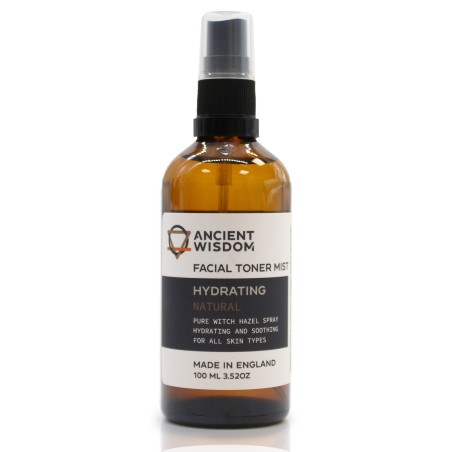 Tónico Facial - Hamamelis Puro 100ml - Aporta hidratación, Calma la piel y aporta nutrientes y vitaminas