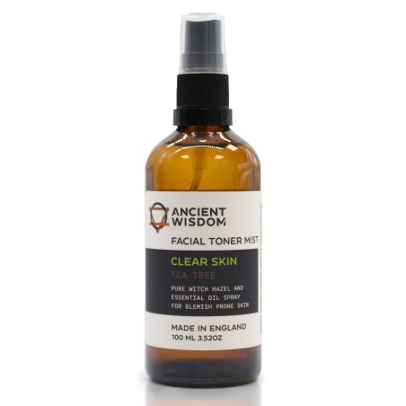 Tonique pour le visage - Hamamélis à l’arbre à thé 100ml - Hydrate, apaise la peau et apporte nutriments et vitamines