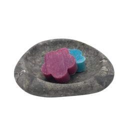 Jabonera de Mármol Trioval / Soporte piedra natural para incienso (sahumerio)