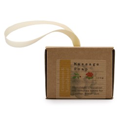 Savon de massage unique en boîte - géranium et...