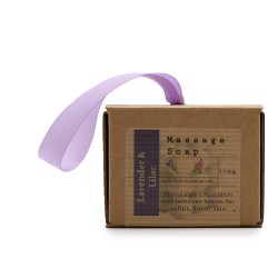 Savon de massage simple en boîte - Lavande et...